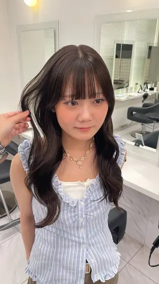 ロング カラー 🖤韓国暗髪 |透明感カラー ゆりのヘアスタイル