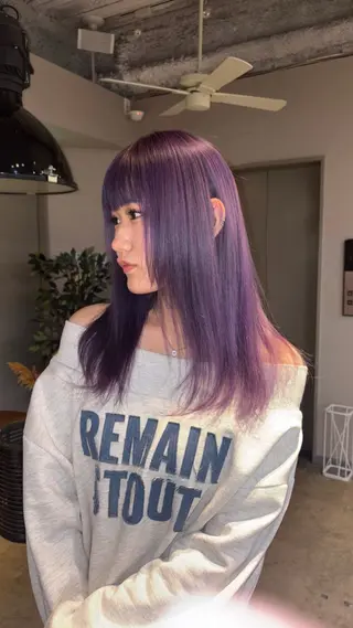 ロング ★梅田お洒落カラー ちどり★のヘアスタイル