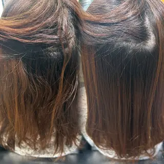 セミロング くろだ かなのヘアスタイル