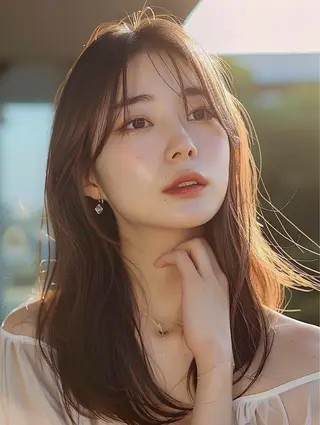 ロング カラー 透明感のあるカラーと レイヤーカット龍星のヘアスタイル