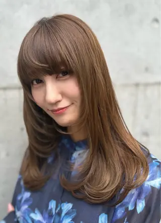 セミロング 原宿アンリ 山下卓也のヘアスタイル