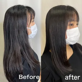 ロング パーマ 髪質改善/縮毛矯正 /レイヤーカット岡部のヘアスタイル