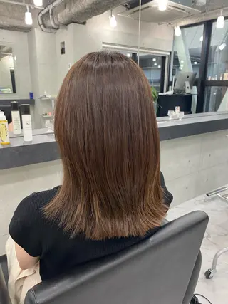 セミロング カラー Endearing 🌟銀座のヘアスタイル
