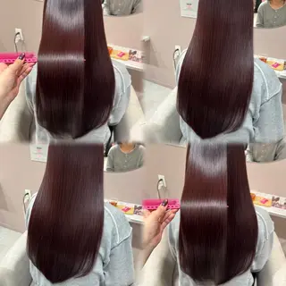 ロング 🍀縮毛矯正🍀💎 曲がる縮毛矯正💎のヘアスタイル
