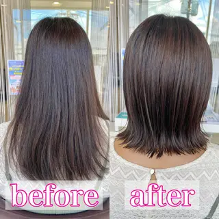 ミディアム カラー 似合わせ屋さん / ボブ・レイヤーのヘアスタイル