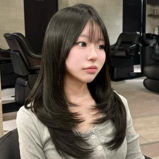 ロング 韓国レイヤー×艶 カラー/coco🩰のヘアスタイル