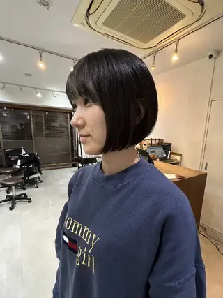 ショート ボブ人気No,1✨ TAME副店長のヘアスタイル