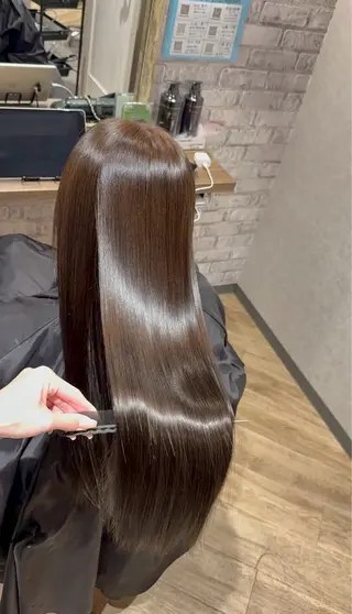 ロング カラー 透明感カラー/パーマ 奈良心優のヘアスタイル