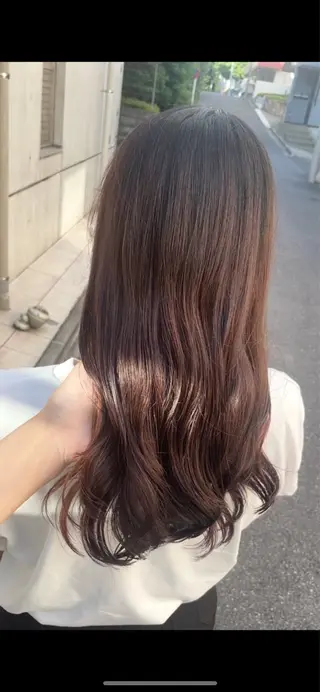 ロング カラー パーマ ご新規様限定 透明感カラーKANAのヘアスタイル