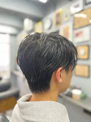 ショート メンズ 池袋メンズパーマ フェード純平のヘアスタイル
