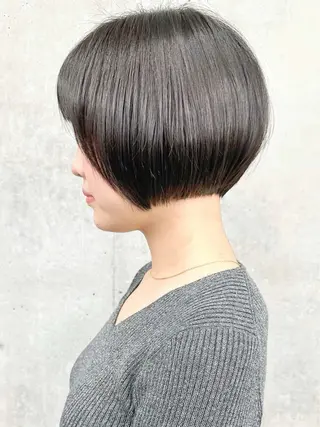 ショート ボブ/ゆるふわ ボブパーマ/とういのヘアスタイル