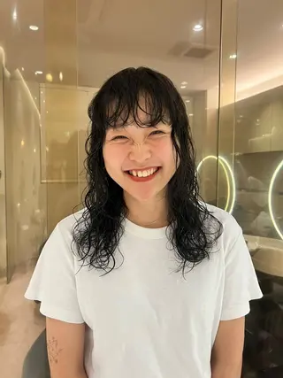 ロング M E I 🪷 似合わせヘルシーヘアのヘアスタイル