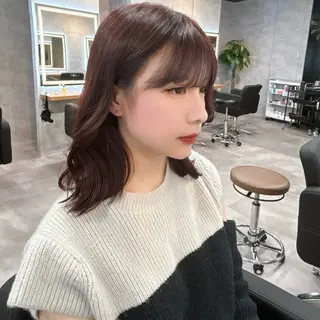 セミロング カラー ブリーチなしの達人 🌈KAITOのヘアスタイル