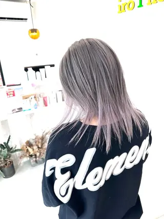 ミディアム カラー 加藤 佑二のヘアスタイル