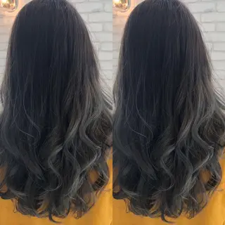 セミロング カラー 浅川 実行のヘアスタイル