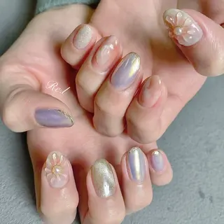 ネイル モチの良さ◉ フィルインネイル♡のネイルデザイン