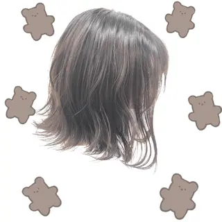 ミディアム カラー パーマ ヘアアレンジ メンズ キッズ 上品＆韓国風 🥀海心🥀のヘアスタイル