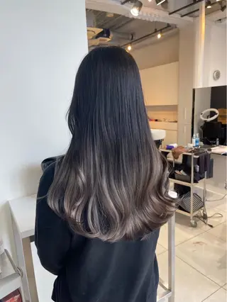 ロング カラー 無料カラーモデル募集 ALIVE髙橋賢世のヘアスタイル