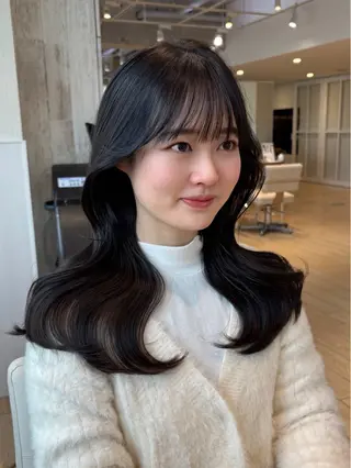 ミディアム 似合わせカット⌇ヘア セット⌇A i‎🤍のヘアスタイル