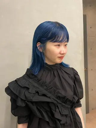 ミディアム カラー 佐伯 和佳のヘアスタイル