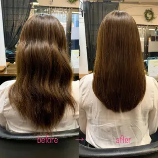 ロング 縮毛矯正&髪質改善 MAILHAIRのヘアスタイル