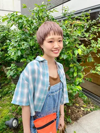 ショート カラー パーマ ヘアアレンジ メンズ キッズ ネイル マツエク・マツパ tatsumi/ボブ ウルフ/レイヤーのヘアスタイル