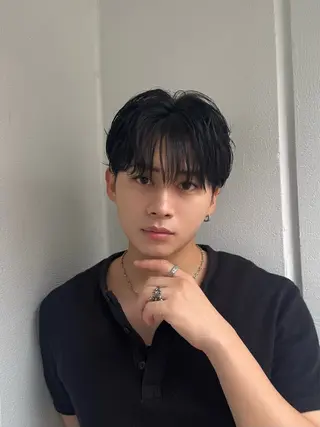 ミディアム メンズ 【メンズ特化】池袋 韓国スタイル飯塚のヘアスタイル