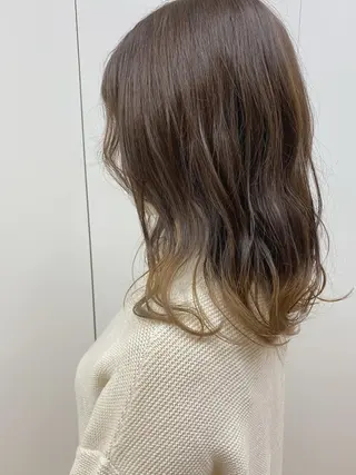 ミディアム パーマ 小野寺  かよこのヘアスタイル