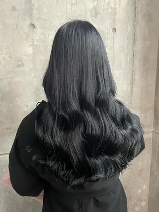 ロング カラー ヘアアレンジ 縮毛矯正/髪質改善/ ブリーチ毛/木元渓太のヘアスタイル