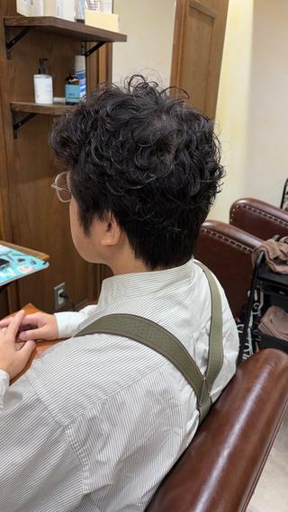 パーマ メンズ モネ｜CLUTCH メンズカットカラーのヘアスタイル