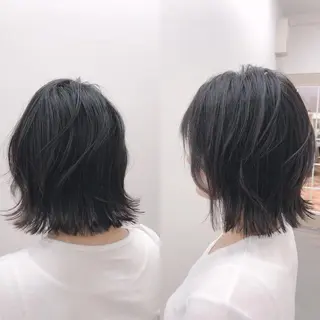 ミディアム 清水 秀幸のヘアスタイル