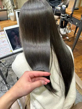 ロング カラー パーマ 銀座✨レイヤーカット 顔まわり/坂本亜裟海のヘアスタイル