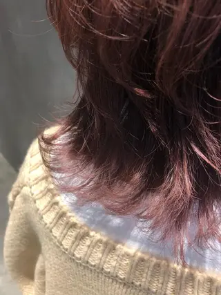 ミディアム カラー 長谷川 沙紀のヘアスタイル