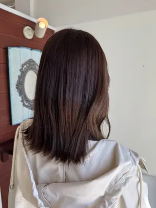 セミロング カラー 大塚 しおりのヘアスタイル