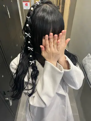 ロング ヘアアレンジ yui/パーマ/ メンズカットのヘアスタイル