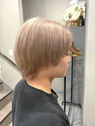 ショート カラー メンズ 中西 琉渚のヘアスタイル