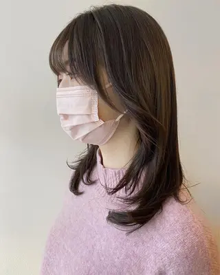 ロング カラー フレンチボブパーマ Yuukiのヘアスタイル