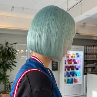 ショート iga/渋谷個室🍀 艶髪カラー✨のヘアスタイル
