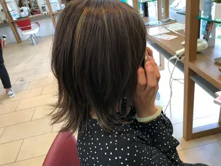 ミディアム カラー 神崎 拓人のヘアスタイル