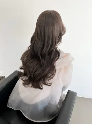 ロング カラー ✨津田佐功/兵庫三宮 /オリーブ/ミント✨のヘアスタイル