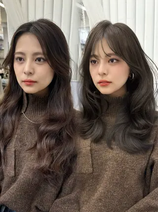 ロング カラー なつき🎀韓国ヘア /透明感カラーのヘアスタイル