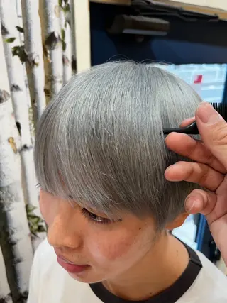 メンズ 髪質改善/艶カラー ⚡️コメス/錦糸町のヘアスタイル