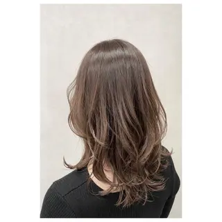 セミロング カラー パーマ ヘアアレンジ メンズ キッズ TopStylist ✂︎ YUKAのヘアスタイル