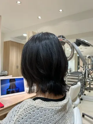 ミディアム 銀座シロー　村山 レツのヘアスタイル