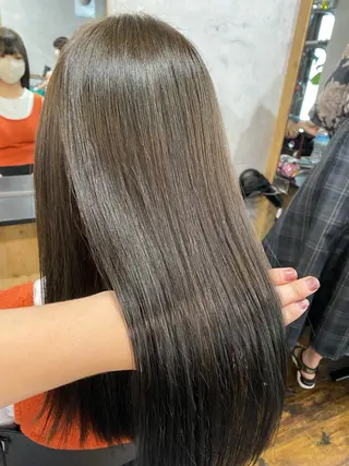 セミロング カラー 髪質改善/レイヤー カット手塚奨のヘアスタイル