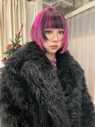ミディアム カラー 圧倒的デザイン力 店長🎨RENAのヘアスタイル