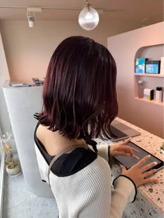 ミディアム 工藤 慎伍のヘアスタイル