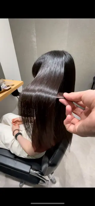 セミロング 髪質改善ヘアケア 艶髪特化/上田のヘアスタイル