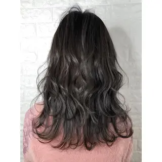ミディアム カラー 髪質改善特化KIZU /ブリーチ縮毛矯正のヘアスタイル