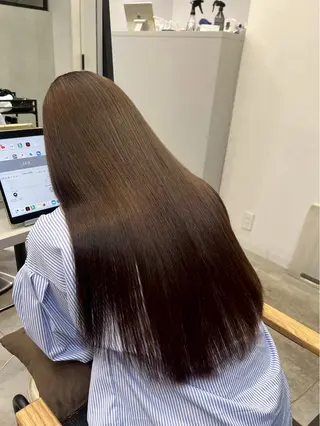 ロング パーマ ハイトーンカラー が絶対可愛い✨泰聖✨のヘアスタイル